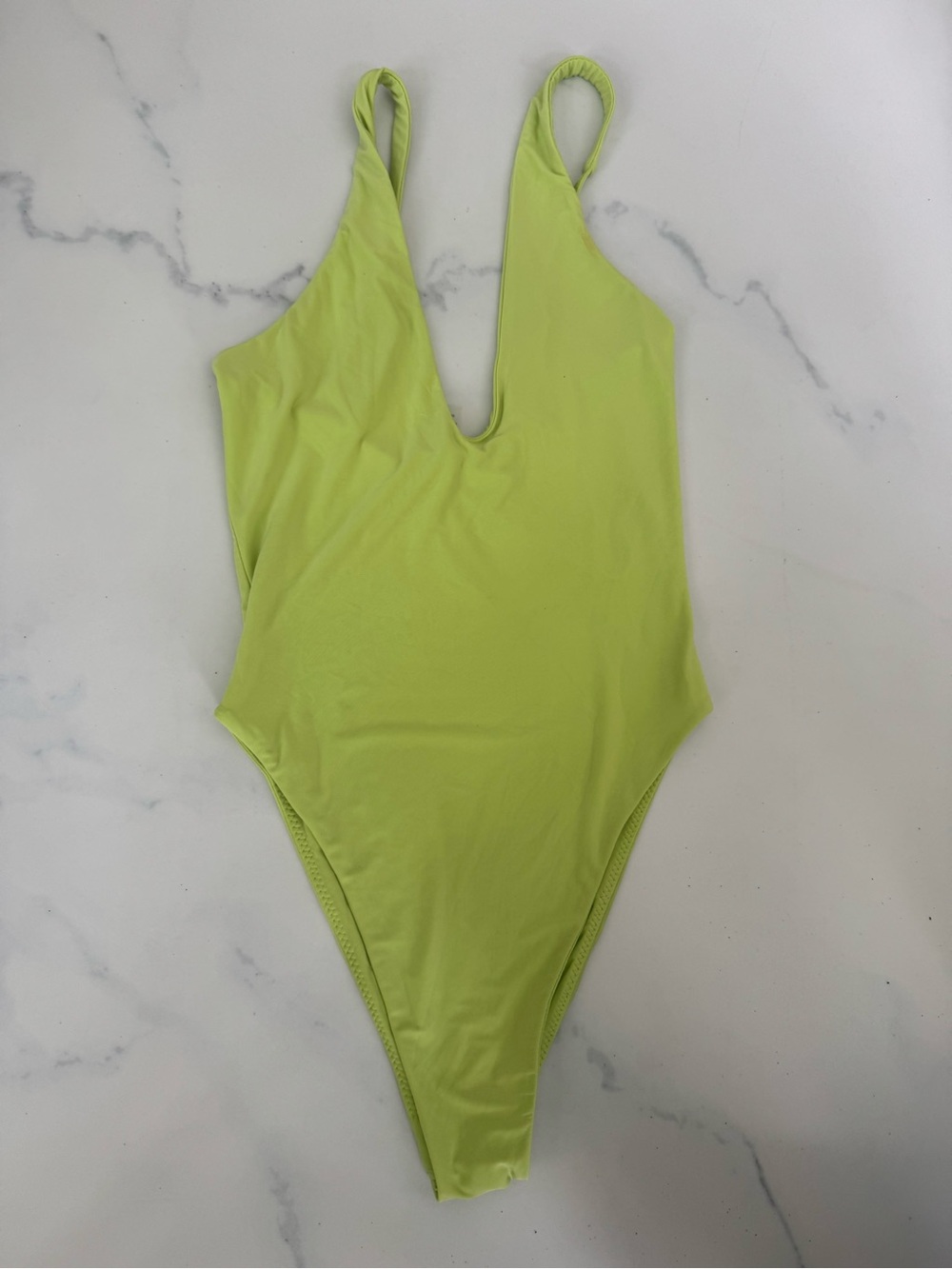 naked wardrobe Lime Green One-Piece Swimsuit